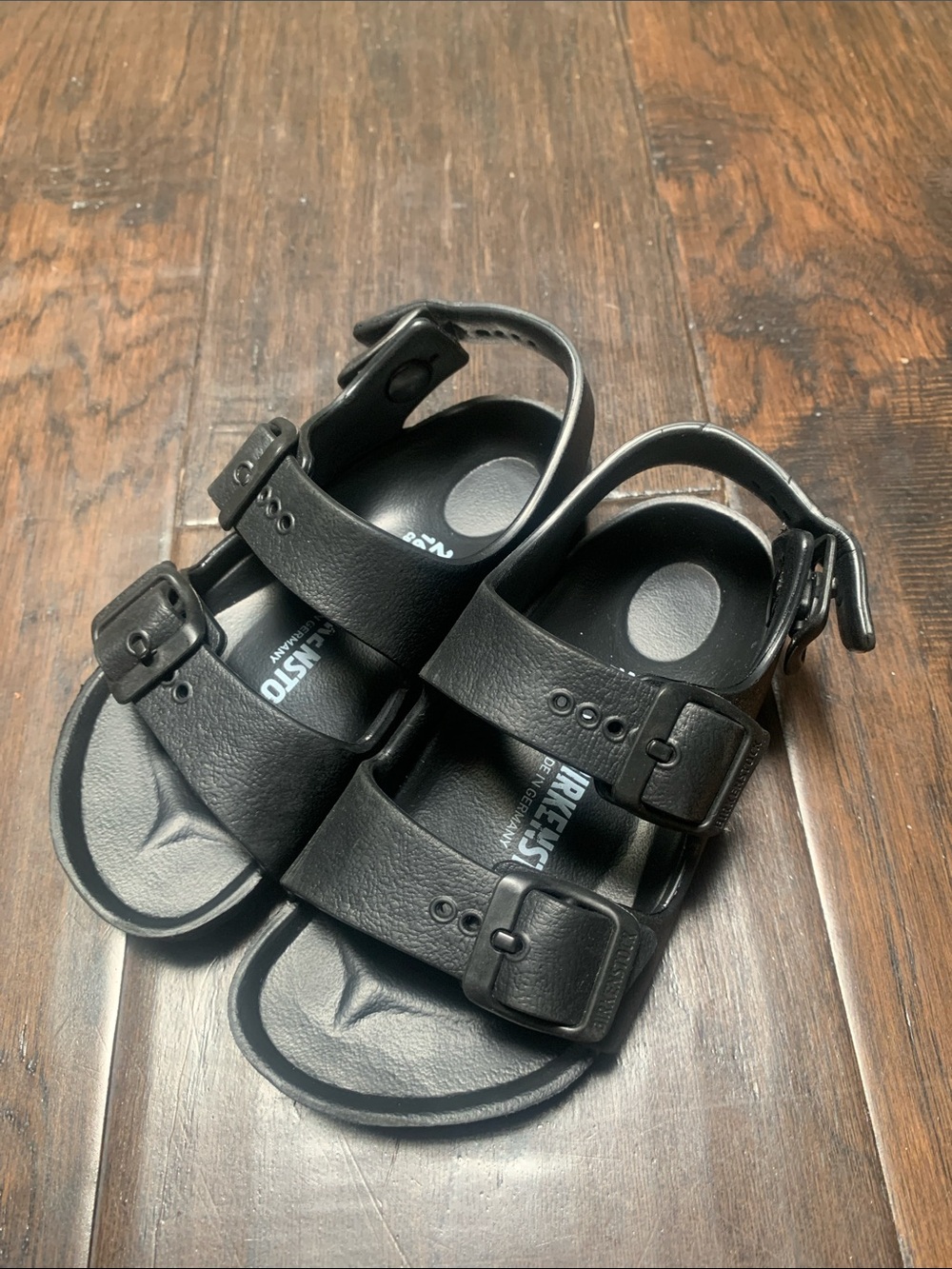 Birkenstock Black Buckle Strap Sandals